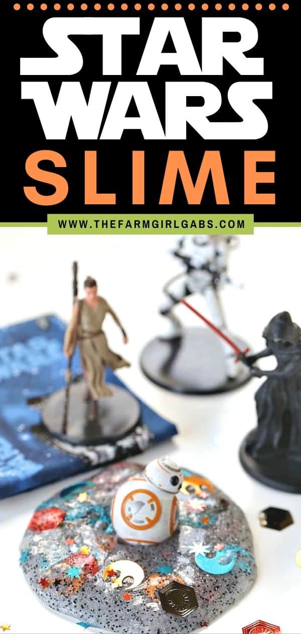 Celebrate Star Wars Day all year long. The force is strong with this slime project! You'll rule the galaxy with this easy DIY Star Wars Slime. #MayThe4thBeWithYou #StarWarsCraft #SlimeRecipe