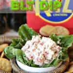 Football fans unite! Are you in it for the game, the food, or both? Kick off your football game day party or tailgate with this easy Game Day BLT Dip.