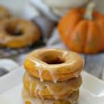 These moist and fluffy Maple Glazed Pumpkin Doughnuts are baked, not fried and are really easy to make.