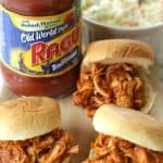 Are you game-day ready? These Shredded BBQ Chicken Sliders are perfect for your big game football party! #BigGameBB #sandwiches #sliders #football #ad