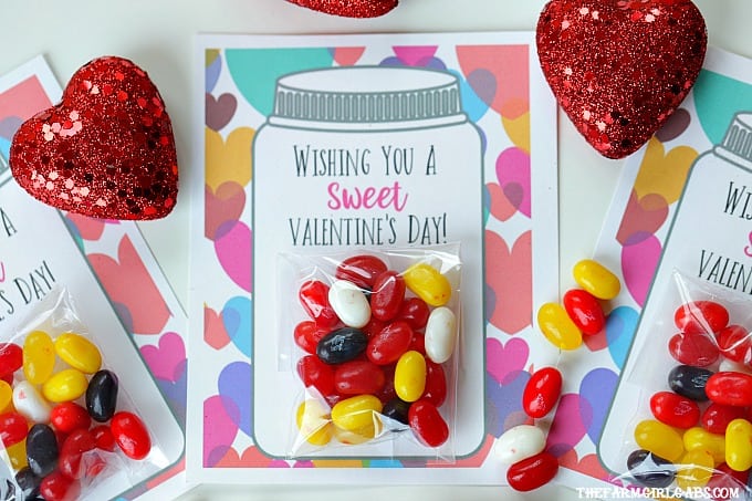Your kids will have a sweet Valentine's Day making these adorable Sweet Candy Jar Valentines for their friends.