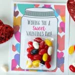 Your kids will have a sweet Valentine's Day making these adorable Sweet Candy Jar Valentines for their friends.