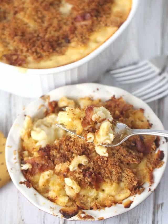 Bacon Cauliflower Macaroni And Cheese Story The Farm Girl Gabs®