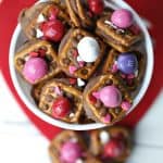 A little bit sweet, a little bit salty and oh so good! These Valentine ROLO Pretzel Sandwiches are a sweet treat for Valentine's Day. #Snacks #ValentinesDay #ROLOPretzels #Dessert