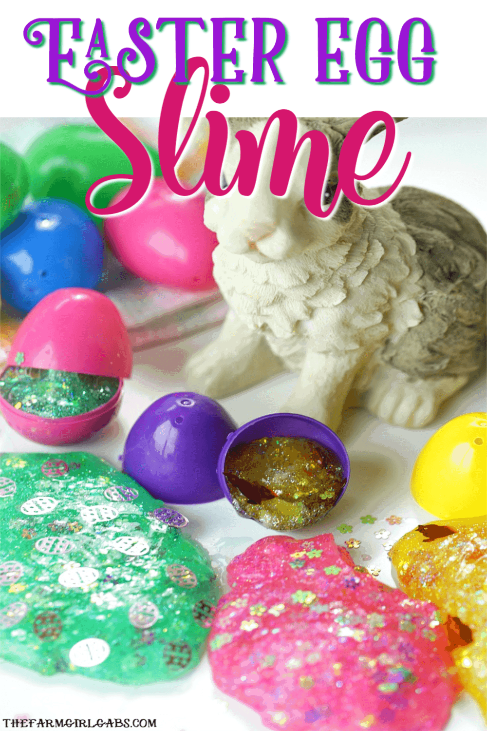 Easter Egg Glitter Slime - The Farm Girl Gabs®