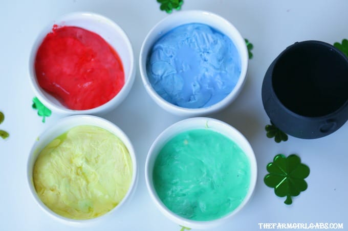 Make a batch of this fun Pot Of Gold Rainbow Slime to celebrate St. Patrick's Day. Your kids will love making this fun slime craft!