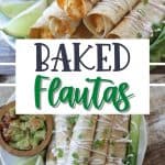 These Baked Buffalo Chicken Flautas as crispy, cheesy and full of buffalo chicken flavor. Feed a crowd this Cinco de Mayo with these delicious Baked Buffalo Chicken Flautas.