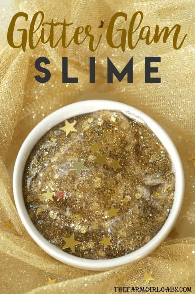 Catch a falling star and make some fun Stardust Slime. This celestial slime recipe will keep the kids busy for hours. #slime #slimerecipe #craft #kidscraft #DIY #recipe