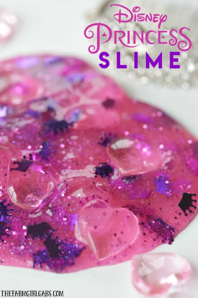 Disney Princess Slime #Slime #SlimeRecipe #Disney #DisneyPrincess #WaltDisneyWorld #DisneyCraft #Cinderella #SleepingBeauty #Ariel #Merida #Rapunzel #SnowWhite