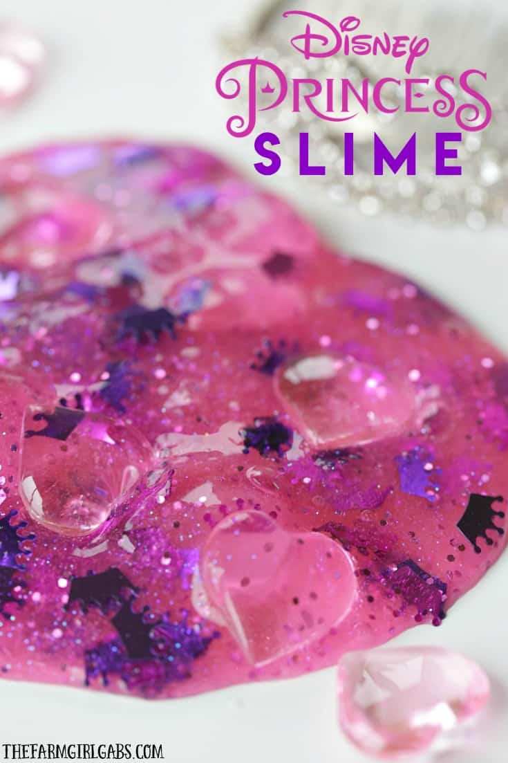 Disney Princess Slime #Slime #SlimeRecipe #Disney #DisneyPrincess #WaltDisneyWorld #DisneyCraft #Cinderella #SleepingBeauty #Ariel #Merida #Rapunzel #SnowWhite