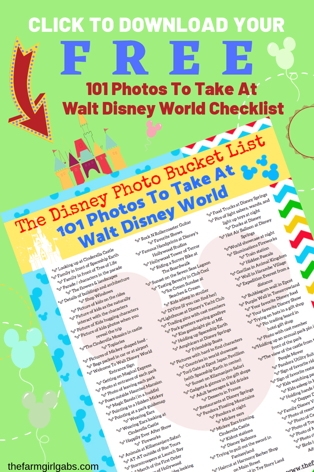 Disney Photo: Ready for the ultimate Disney Photo Bucket List? I gathered some Disney photograph inspiration with these 101 Photos To Take At Walt Disney World.