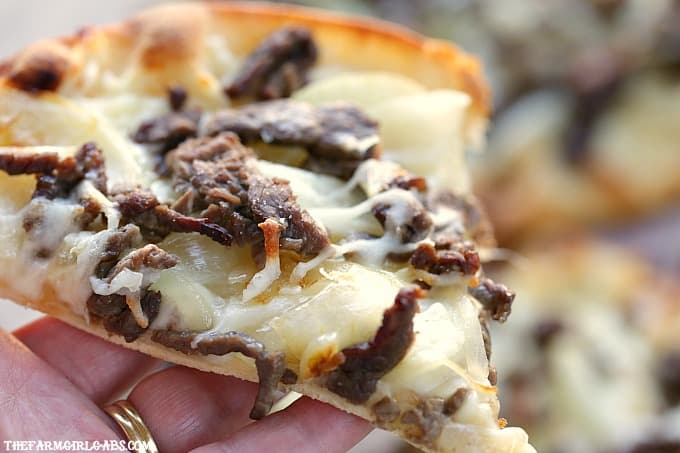 Philly Cheesesteak Flatbread
