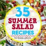 35 Summer Salad Recipes to celebrate summer. #saladrecipes #sidedishes