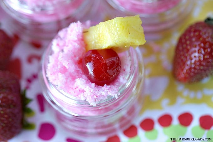 Sooth and exfoliate those chapped lips with this easy DIY Tropical Punch Lip Scrub that you can make at home.