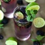 Cheers to summer, blackberry season and this refreshing Blackberry Mojito. #drinks #mojito #blackberrymojito #cocktailrecipes #drinkrecipe
