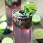 Cheers to summer, blackberry season and this refreshing Blackberry Mojito. #drinks #mojito #blackberrymojito #cocktailrecipes #drinkrecipe