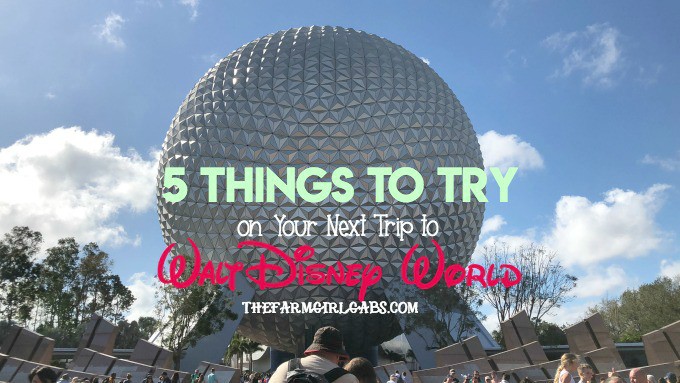 Five Things To Try on Your Next Trip to Walt Disney World