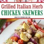 It's time to fire up the grill. This Grilled Italian Herb Chicken Skewers recipe is easy to make and sure to please. Get your grill on and try this tasty chicken recipe.