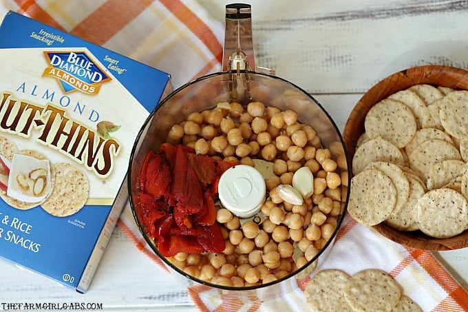 You need just five minutes and a few simple ingredients to make this delicious Roasted Red Pepper Hummus!