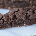 Brownie Almond Biscotti are a sweet and chocolaty twist on the classic Italian cookie. Make a batch to dunk in your coffee. #biscotti #cookies #brownies #biscottirecipe #brownierecipe #ChristmasCookie