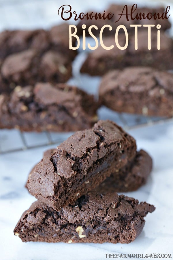 Brownie Almond Biscotti - The Farm Girl Gabs®