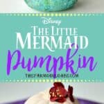 Dinglehoppers, Snarfblatts and this DIY Disney The Little Mermaid Pumpkin are the perfect way to celebrate Halloween! Kids will love making this no-carve Disney pumpkin. This is a fun craft that Little Mermaid fans will love to create. This Disney pumpkin is an easy craft project for fall.