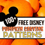 Ready for a fun Halloween craft idea? Carve up some Disney magic this Halloween with these 100+ FREE Disney Pumpkin Carving Ideas. These free Disney pumpkin carving patterns will satisfy the Disney fan in all of us. Just copy and download one or more of these Disney pumpkin carving templates and start carving those pumpkins. #pumpkincarving#disneycraft #disneyhalloween