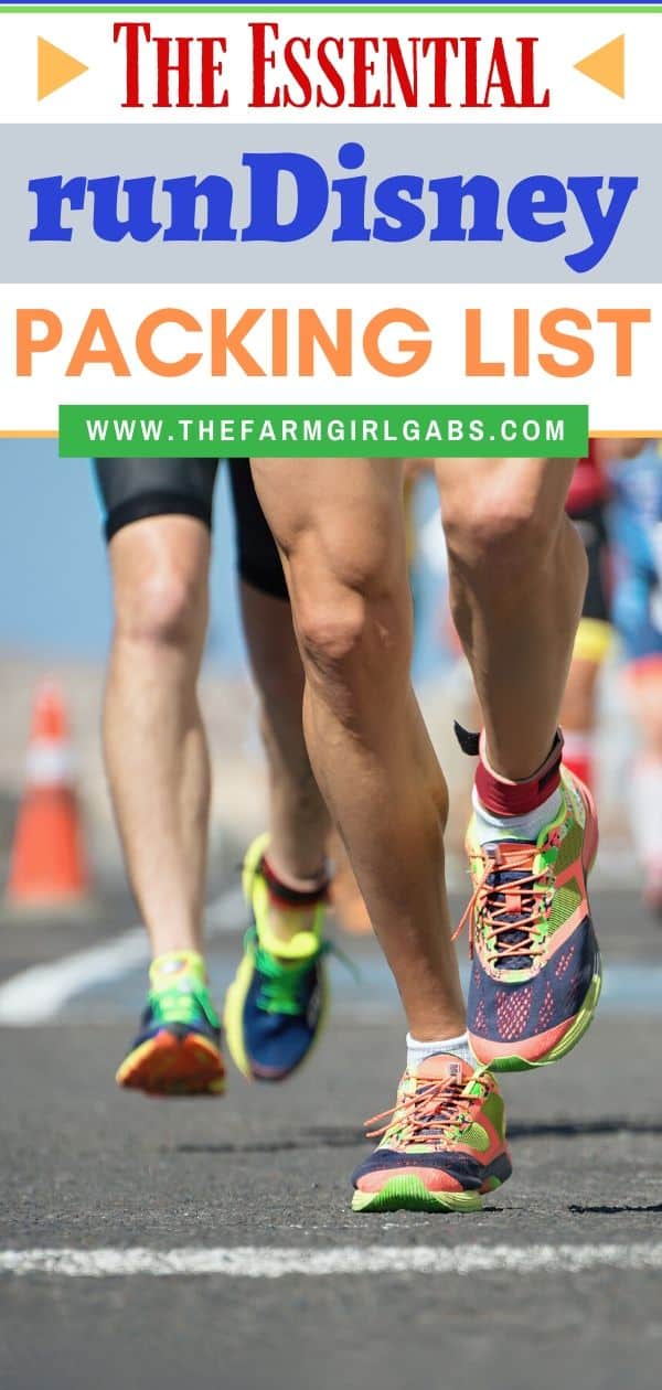 Free Printable runDisney Packing List - The Farm Girl Gabs®