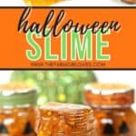 Add some spooky slimy fun to your Halloween party with these fun Halloween Slime Party Favors! This easy slime recipe is a fun Halloween craft for kids. Make a batch of Halloween slime for some ghoulish fun this fall. This is an easy liquid starch slime recipe!
