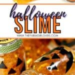 Add some spooky slimy fun to your Halloween party with these fun Halloween Slime Party Favors! This easy slime recipe is a fun Halloween craft for kids. Make a batch of Halloween slime for some ghoulish fun this fall. This is an easy liquid starch slime recipe!