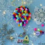 Adventure is out there! This Christmas, Make Your Own UP Disney Christmas Ornament. This easy craft is perfect for fans of the Disney Pixar movie UP! #UP #Pixar #DisneyCrafts #ChristmasOrnament #Disney #ChristmasTree #ChristmasDecoration