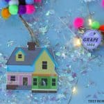 Adventure is out there! This Christmas, Make Your Own UP Disney Christmas Ornament. This easy craft is perfect for fans of the Disney Pixar movie UP! #UP #Pixar #DisneyCrafts #ChristmasOrnament #Disney #ChristmasTree #ChristmasDecoration