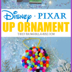 Adventure is out there! This Christmas, Make Your Own UP Disney Christmas Ornament. This easy craft is perfect for fans of the Disney Pixar movie UP! #UP #Pixar #DisneyCrafts #ChristmasOrnament #Disney #ChristmasTree #ChristmasDecoration