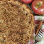 Apple Pie is about as American as you can get. A slice of this Apple Crumb Pie is perfect to enjoy for Thanksgiving dessert or any time of the year. #applepie #applecrumbpie #pie #pierecipe #dessert #baking #Thanksgivingrecipe #thanksgivingdessert #applerecipes