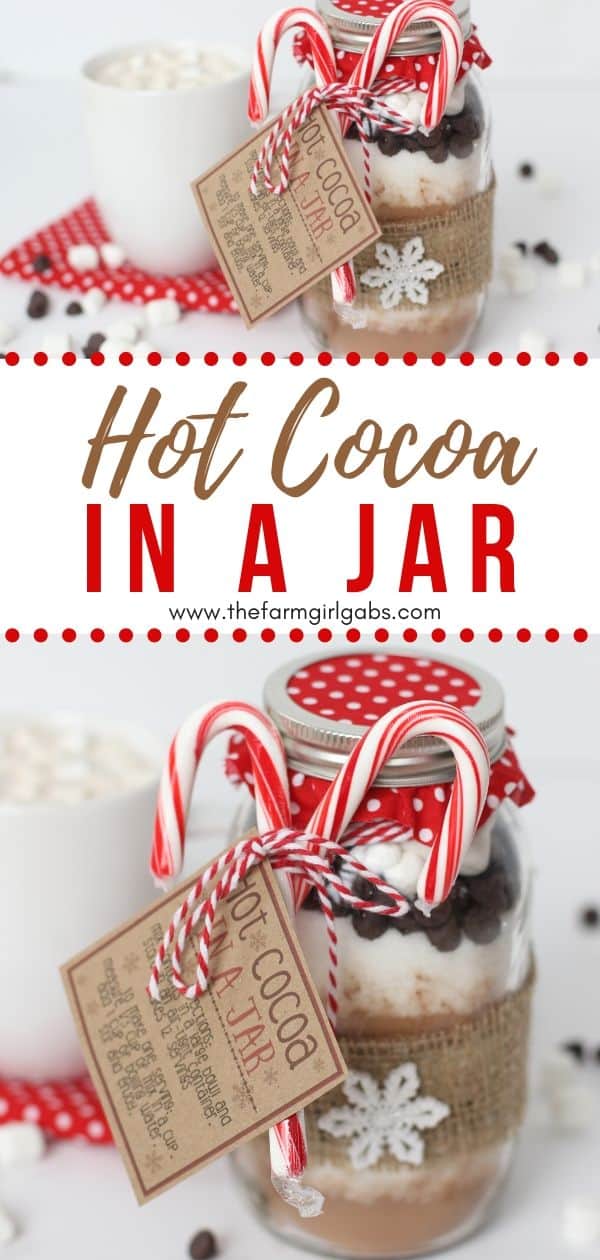 Hot Cocoa In A Jar Gift Idea - The Farm Girl Gabs®