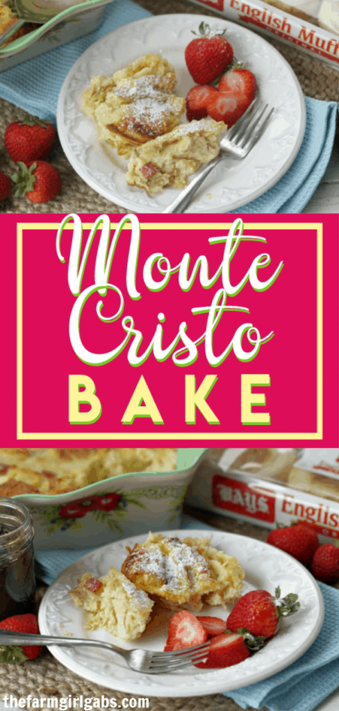Super easy and super delicious! This Monte Cristo Bake is the perfect make-ahead breakfast casserole that doesn’t have to be served just for breakfast. (AD) #BetterWithBays #breakfast #casserolerecipe #breakfastrecipe #breakfastcasserole