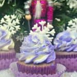 Have a sweet treat this holiday season with these delicious Sugar Plum Fairy Cupcakes. These Nutcracker-inspired treats are perfect for Christmas. #Nutcracker #SugarPlumFairy #Christmas #ChristmasDessert #Cupcakes #ChristmasCookies #Ballet