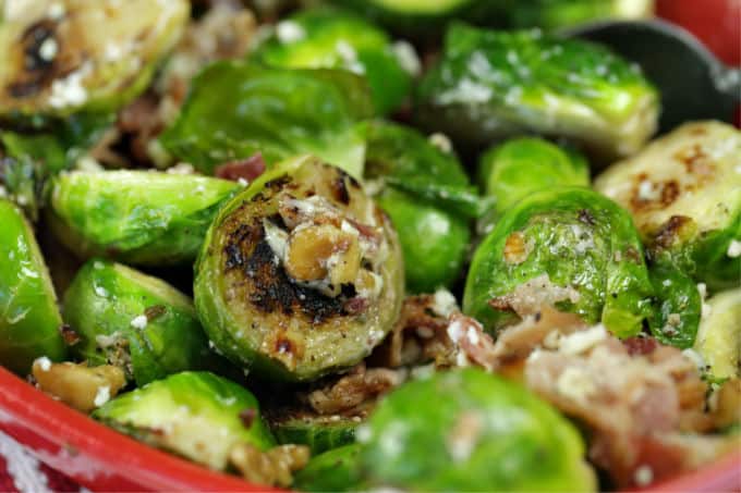 Think you don't like Brussels Sprouts? Think again. This tasty Walnut And Blue Cheese Brussels Sprouts recipe is the perfect side dish that will definitely change your mind.