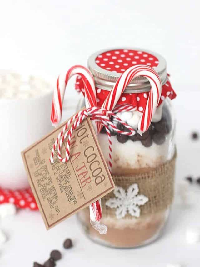 Hot Cocoa In A Jar Gift Idea Story The Farm Girl Gabs   Cropped Hot Cocoa In A Jar Pin 