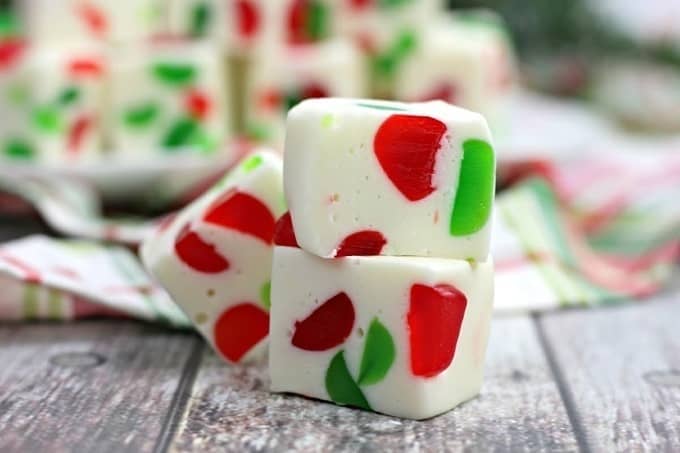 Make a batch of this delicious Christmas Gumdrop Nougat to share with friends and family during the holidays. This easy candy recipe is a real treat.