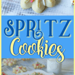 These classic Spritz Cookies are rich, buttery and a must-have cookie for Christmas. Rumor has it that they are Santa's favorite too. #SpritzCookies #ChrismtasCookies #CookieRecipe #holidaybaking #holidayrecipes #Christmascookieexchange #Christmascookierecipe
