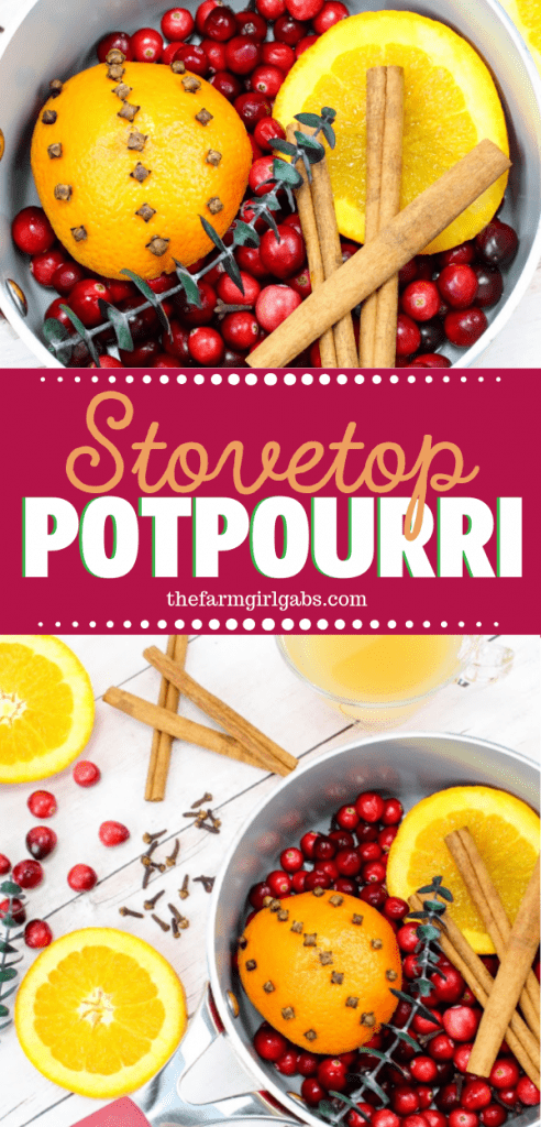 This holiday stovetop potpourri is the perfect blend to make for the holiday season. Make a batch and leave it simmering on your stove all day for an amazing holiday aroma. #Potpourri #StovetopPotpourri #Christmas #ChristmasDecoration #DIY #PotpourriRecipe #SimmeringPotpourri