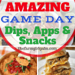 Score big and your Game Day party with a fantastic spread of these Amazing Dips, Apps, And Snacks! #GameDayRecipes #Dips #Appetizers #Snacks #Football #TailgateRecipes