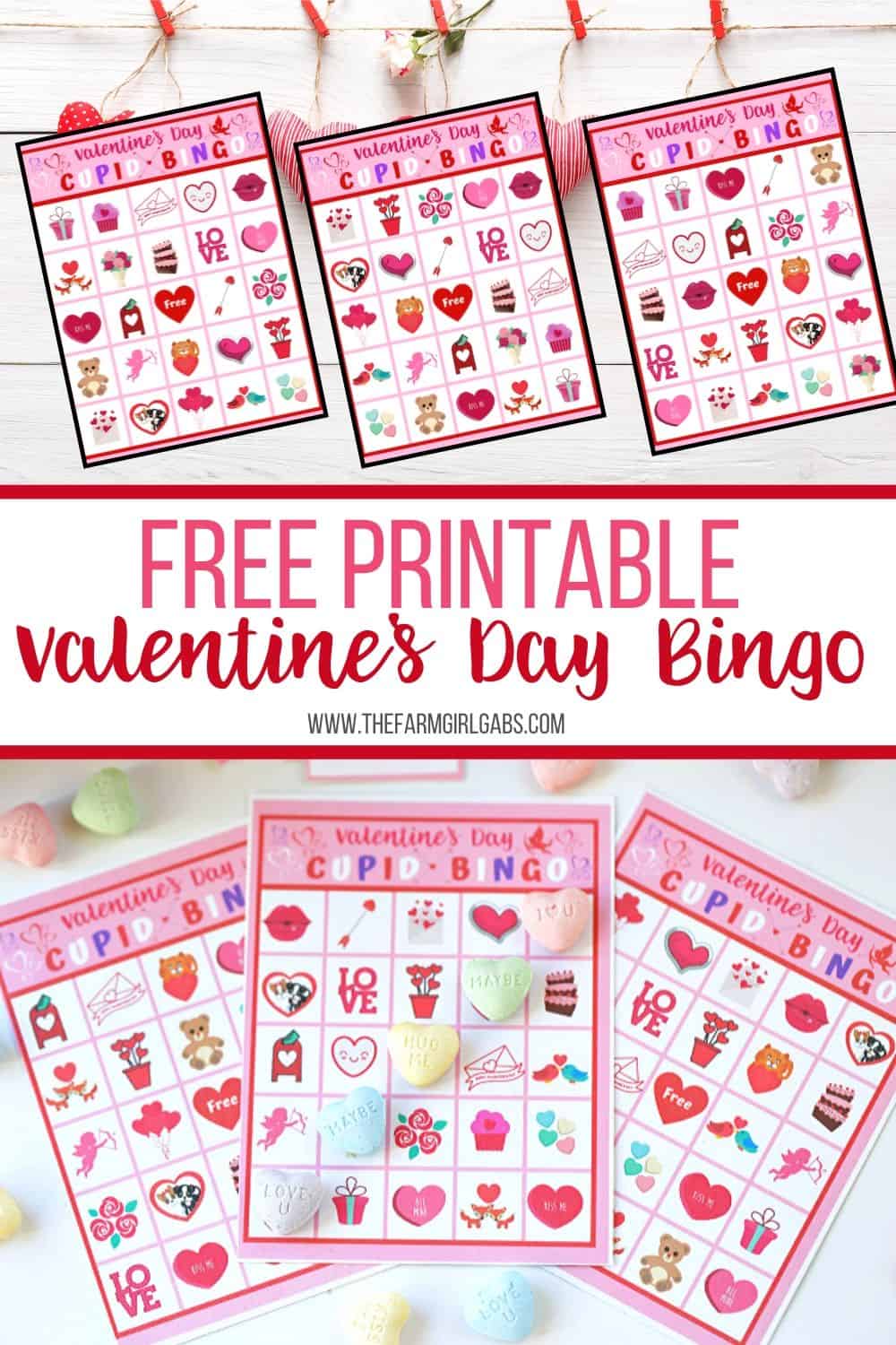 Valentine's Day Cupid Bingo - The Farm Girl Gabs®