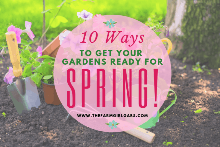Spring is almost here. Check out these 10 Ways To Get Your Gardens Ready For Spring!