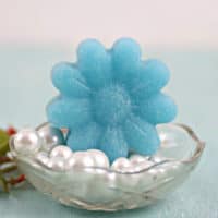 DIY Flower Sugar Scrub Cubes