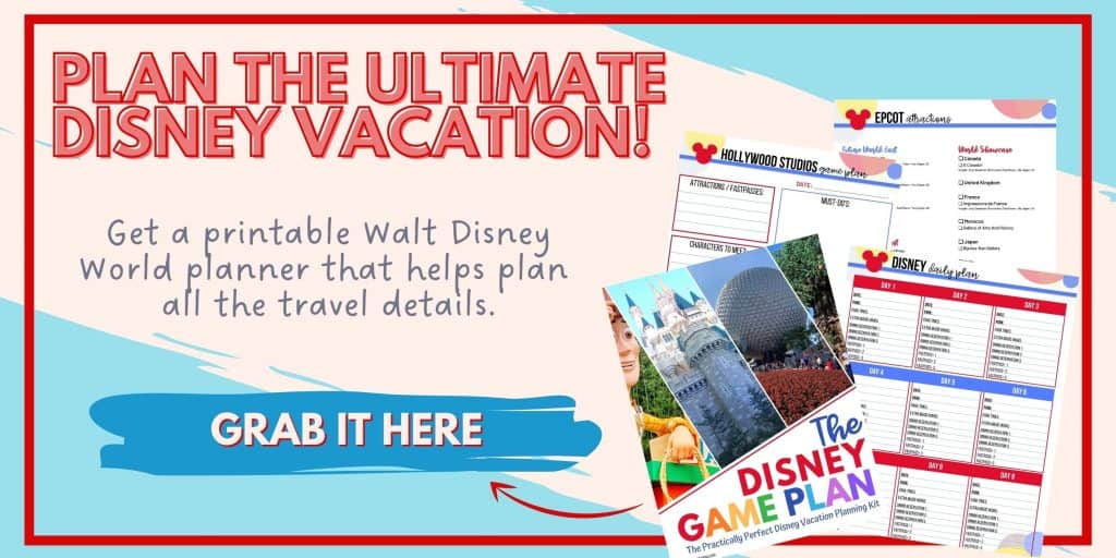 Plan the best Walt Disney World Vacation. Printable Disney Game Plan Vacation Planner