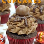 Chocolate lovers unite! These decadent Chocolate Ganache Cupcakes are the perfect chocolate cupcake recipe. #ChocolateCupcakes #Cupcakes Valentine's Day Cupcake
