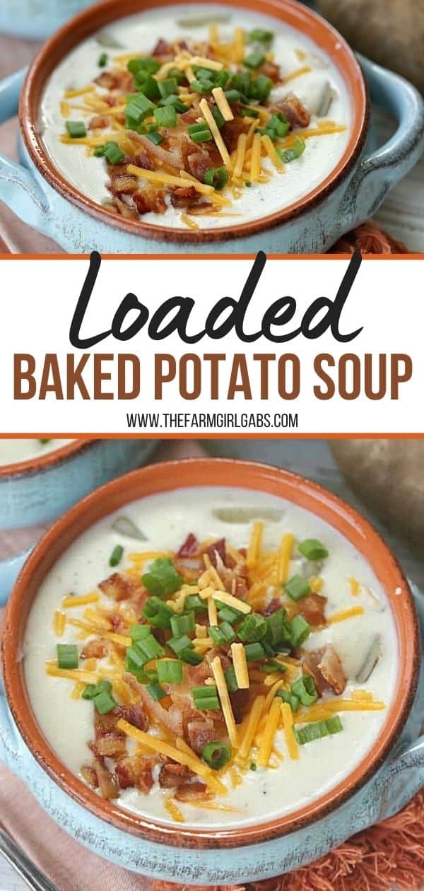 Loaded Baked Potato Soup - The Farm Girl Gabs®