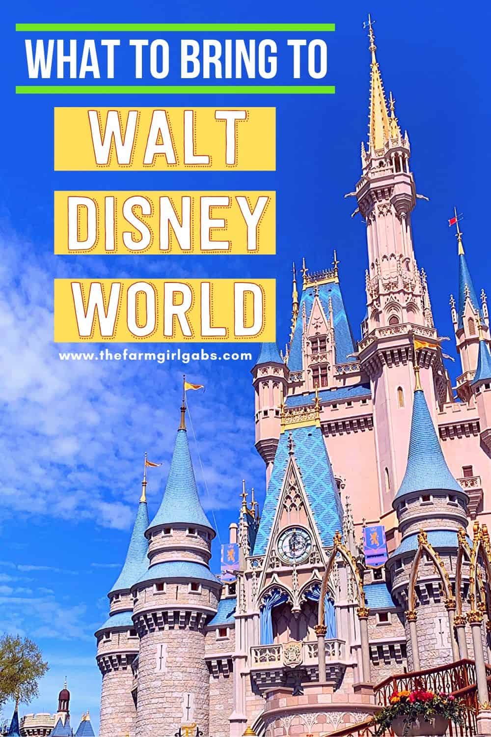 Free Walt Disney World Packing List - The Farm Girl Gabs®